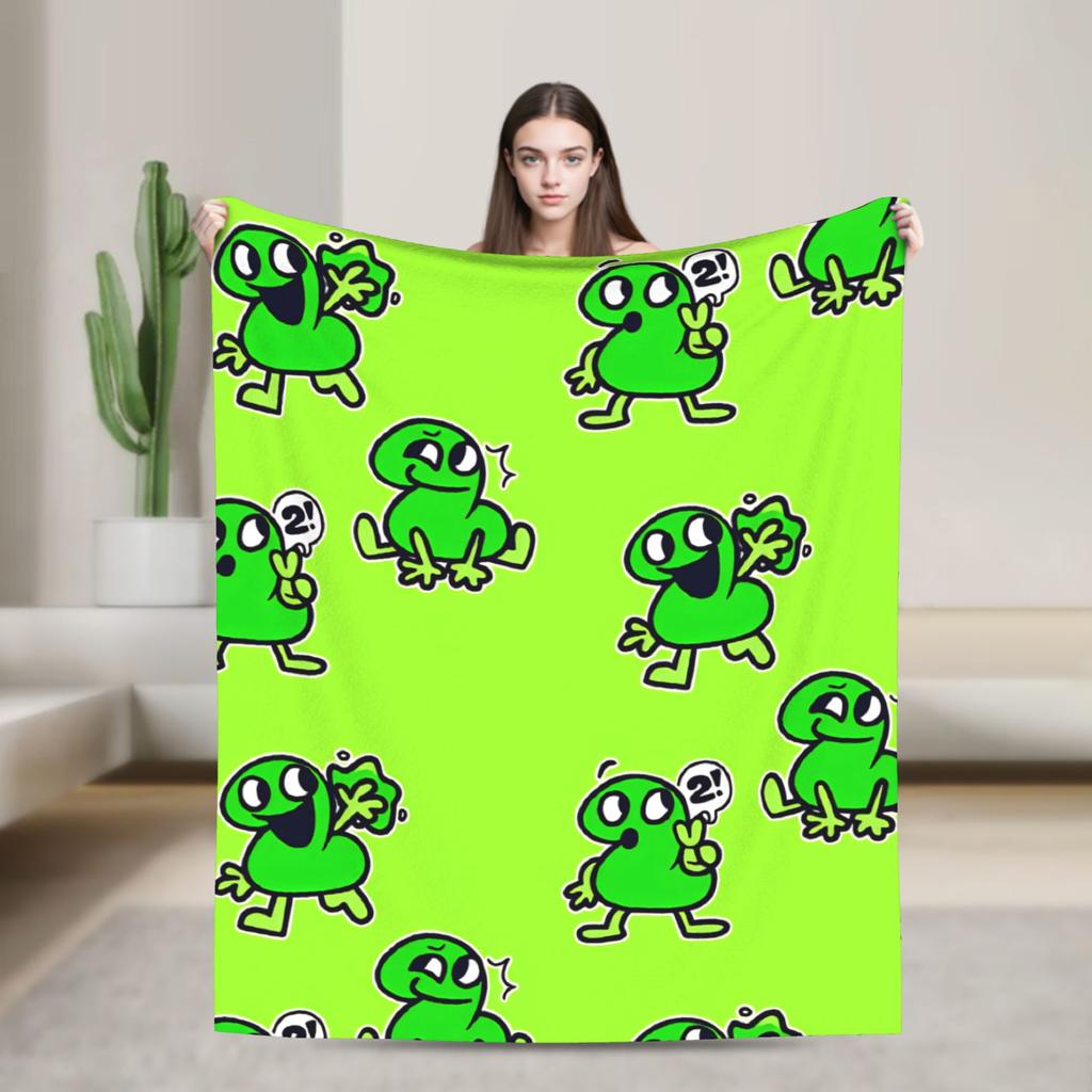 Super Soft Blanket Camping BFDI All Characters Throw Blanket BFDI Flannel Bedspread For Bedroom Pattern Sofa Bed Cover