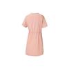 Adidas Платье Neo Lace-Up на талии, свободное, спортивное, удобное, с круглым вырезом и коротким рукавом, женские платья, розовое, H16259