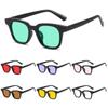 Colorful Ocean Lens Sun Glasses Summer Shades Retro Square Frame Sunglasses  for Women & Men