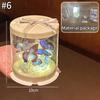 DIY Flower Lamp Creative Handmade Rose Sea Night Light Butterfly Atmosphere Lamp Desk Ornaments Graduation Birthday Gift
