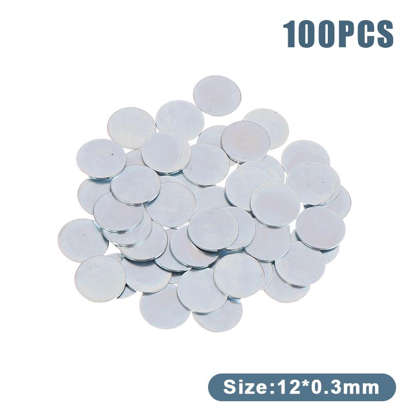 50/100 шт. ультратонких круглых оцинкованных листов железа для изготовления аксессуаров своими руками.