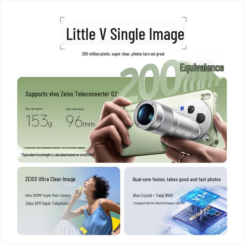 Vivo X300s AI Smartphone with Zeiss 200MP Camera (CN version)