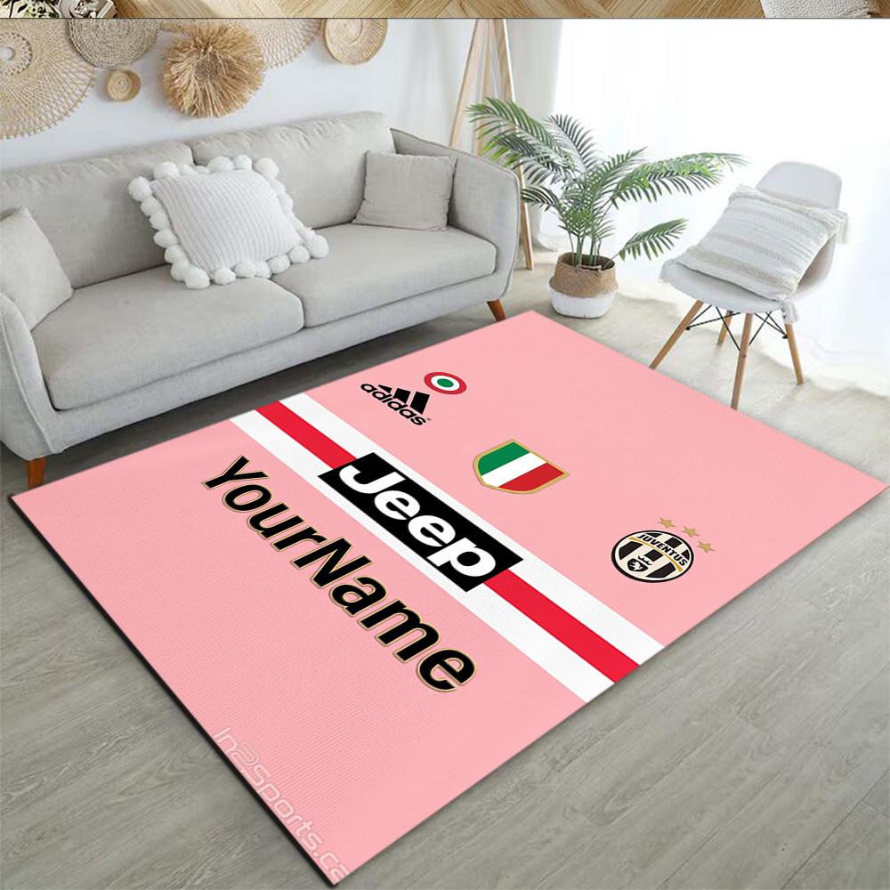 Juventus Customize Your Name Area Rug Perfect for Balcony Kitchen Bedrooms Entryway Antislip Carpet Office home decor Wedding Party Gift