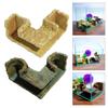 Aquarium Decoration Shelter Corner Cave Resin Fishtank Hideouts Tunnel For Small Fish And Shrimp Fishtank Landscape