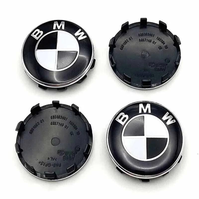 4 шт. 56 мм/60 мм/68 мм Колпачки центра колеса для BMW–Подходят для X1 X3 X5 E70 E71 X6 M3 F30 F20 F10 F11 G30 E36 E46 E53 E90 E91 E60 E61 E93