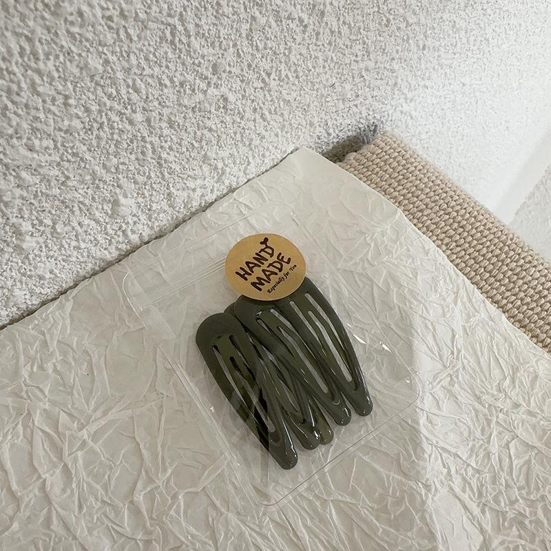 4-5 шт., желто-зеленая челка, боковой зажим, головной убор, волосы девушки, боковой зажим для волос, простая заколка, милый аксессуар для волос