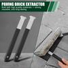 2Pcs Micro-Toothed Joint Scrapers Paving Puller Paver Extractor Tool  Garden Lawn Yard Patio
