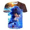 2025 MINISO The Summer New Style Sonic T-shirt Kids Clothing Boys Cartoon Game Sonic Boys Clothes Children T-shirt Clothes for Girls