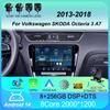 Car Radio Android 14 Carplay For Volkswagen SKODA Octavia 3 A7 2013-2018 Navigation GPS Multimedia Video Player Head Unit 2Din