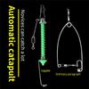 1pc Stainless Steel Spring Fishhook Bait Catch Automatic Fishing Hook Ejection Catapult Full Speed Fishing Accessories