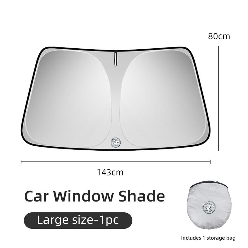 BER1 Car Front Sunshade 360° Foldable UV Protection Cover Auto Summer Accessories For Proton Exora Iriz R3 Wira Saga Satria Magma X50