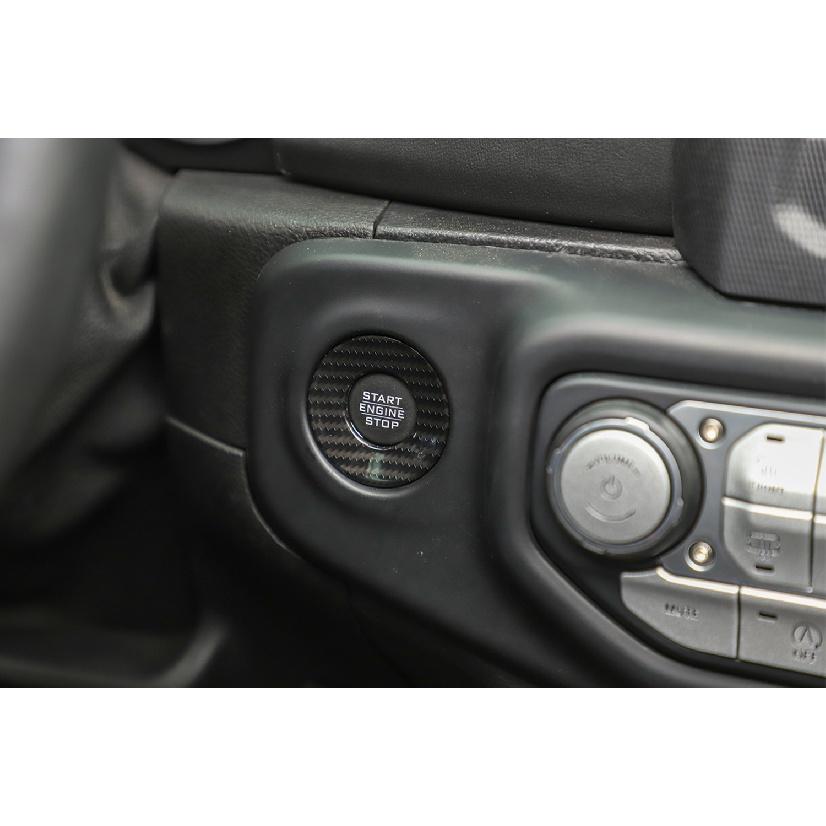 Декоративное кольцо на кнопку старт-стоп автомобиля для Jeep Wrangler JL Gladiator JT 2018-2022, накладки на интерьер