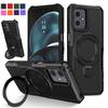 Military Grade Armor Case for Motorola Moto G04 G04S G14 G24 G54 G84 G22 E14 E13 Cover Shockproof Stand Holder Full Protection Cover