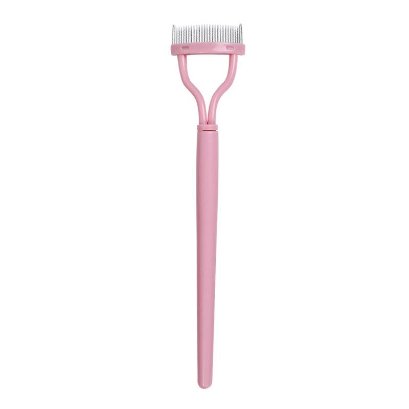 Разделитель ресниц с металлическими зубцами, прямые щипцы для завивки ресниц, красота, макияж, щетка для ресниц из нержавеющей стали, расческа, тушь для завивки ресниц, инструмент для макияжа