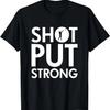 Толчок ядра Сильная футболка для легкой атлетики