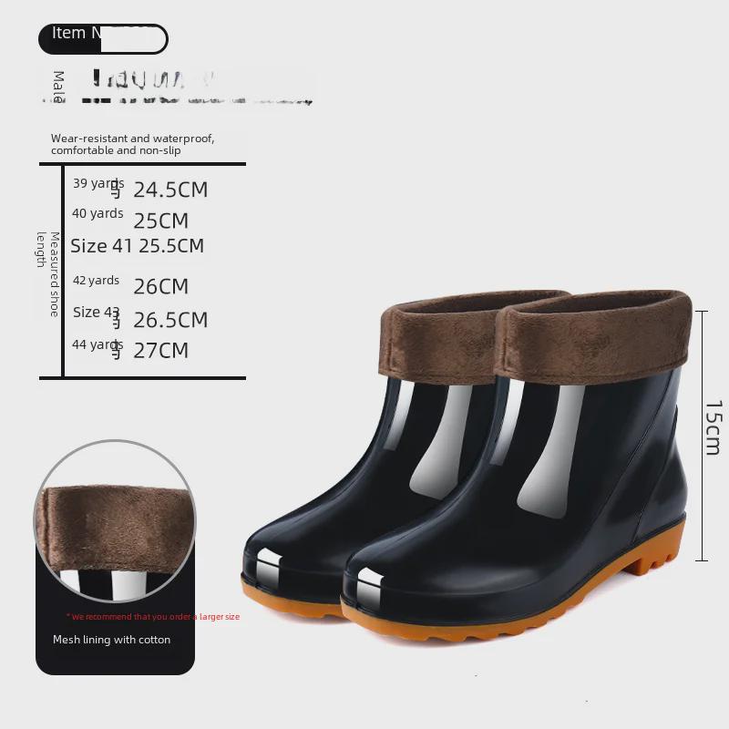 Men's 2025 Waterproof High-Top Non-Slip Fishing Boots with Thickened Velvet Lining