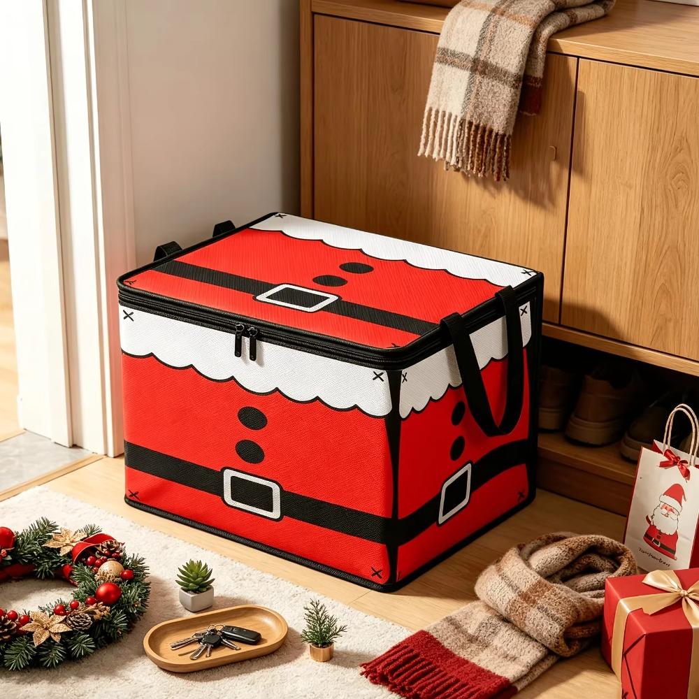 Large Capacity Christmas Storage Bins Multi-Purpose Laundry Clothes Organizer Holiday Gift Storage