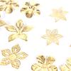 50Pcs/Set Vintage Metal Flower Filigree Slice Charms Jewelry Diy Craft Findings