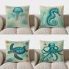 Декор для дома Подушка с дизайном водных медуз для декора дома Наволочка с узором Подходит для дивана Спальни Автомобиля