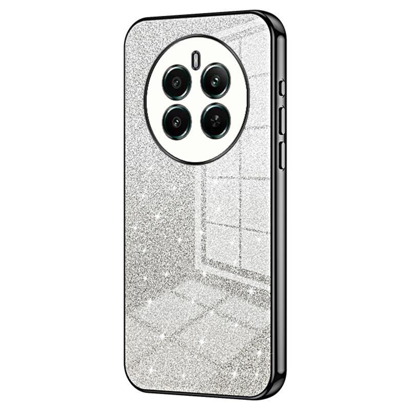 Для Realme 12 4G/12+ 5G Градиентные Блестящие Чехлы для Телефона Гальванизированный Ударопрочный ТПУ Чехол