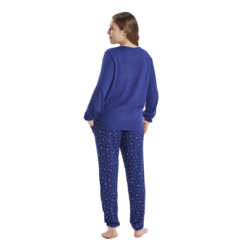 Женская пижама с длинными рукавами и круглым вырезом CP0400