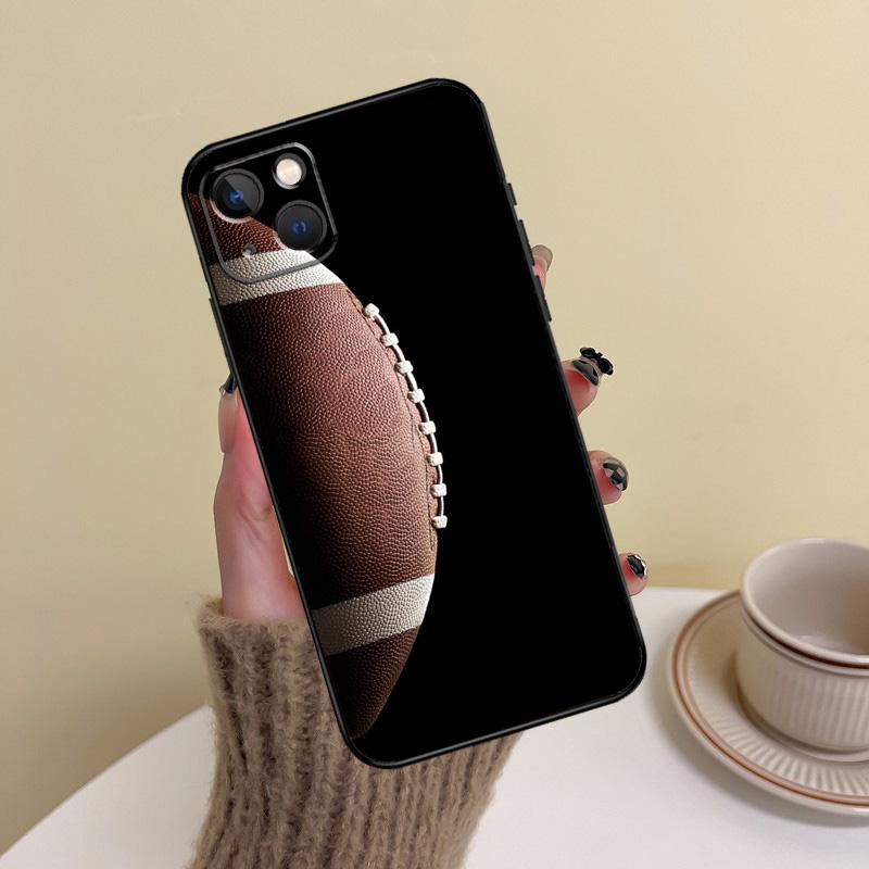 Набор с мячом для регби Чехол для телефона команды Для iPhone 17 16 15 14 13 11 12 Pro Max mini 15 16 Plus 16e 17 Air Чехол Funda