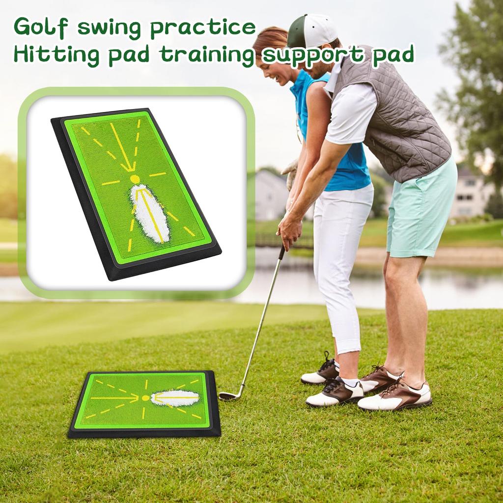 Golf Swing Practice Mat,Pearl Scale Recording Track, Outdoor Hitting Mat,Golf Beginner Training Auxiliary Mat,Swing Exerciser