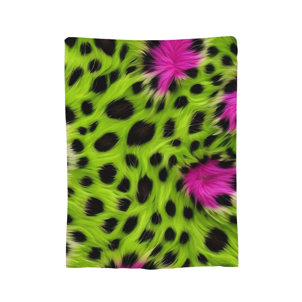 Leopard Rainbow Blanket Simulated Print Fuzzy Awesome Warm Throw Blankets for Bedspread Spring Autumn