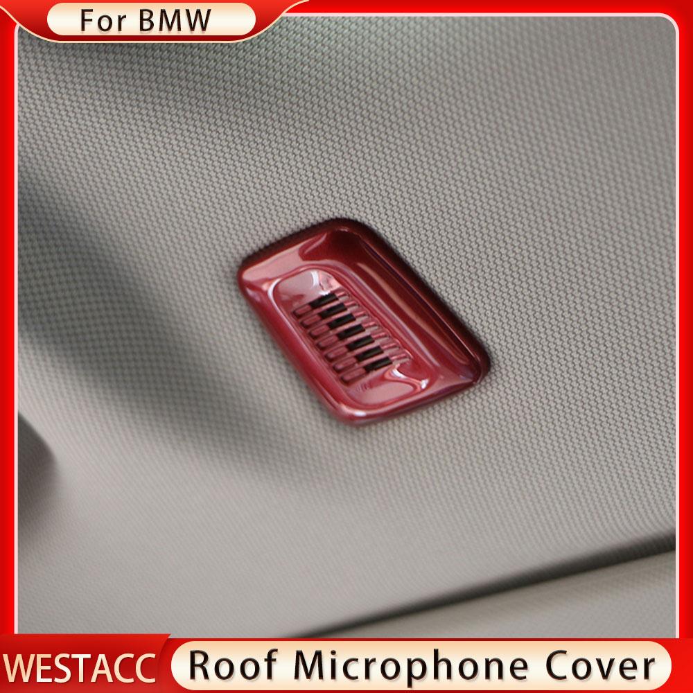 ABS хромированная крыша автомобиля, панель микрофона, декоративная крышка, наклейка для BMW X3 X4 G01 G02 2018 2022