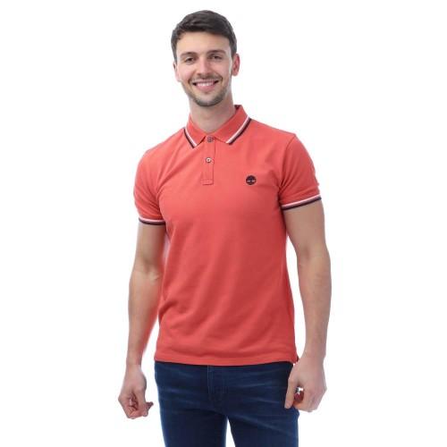 Timberland Mens Oyster River Logo Polo Shirt