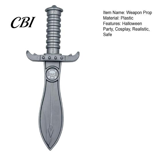 Replica Pirate Cutlass Halloween Plastic Fake Knife, Retro Weapon Prop, Role Play Costume Props Cosplay for Party, Stage Performance Prop
