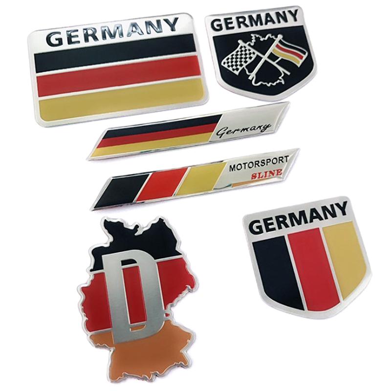 1 шт. Металл 3D Германия Немецкий Флаг Значок Эмблема Deutsch Автомобиль Наклейка Наклейка