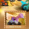 Kids Dinosaur Car Toy Press Go Inertial Drive Pull Children Dino Construction Vehicle Educational Truck Toy Toddlers Boys Girls