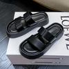 Летняя обувь для женщин 2022 года, тапочки на платформе, женские повседневные шлепанцы без застежек, женские дизайнерские туфли на плоской подошве, удобная модная пляжная обувь