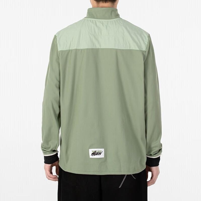 Nike Sweatshirts Men's Green Stand Collar Moderate Other DD6765-386