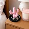 3D-печатная подставка-блюдце для колец в виде кактуса, Органайзер-подставка для демонстрации украшений, Пластиковый поднос-орнамент из PLA для колец, сережек, ожерелий