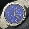 5 AUTOMATIC VINTAGE 7009A JAPAN MENS ARABIC BLUE DIAL WATCH A702116-5 R208-a702116