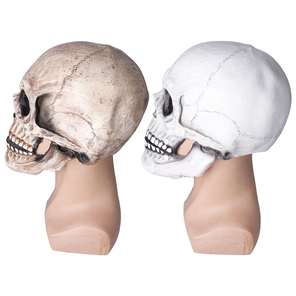 Хэллоуин Череп шлем латекс подвижная челюсть полный череп шлем праздничная вечеринка украшение косплей Cos