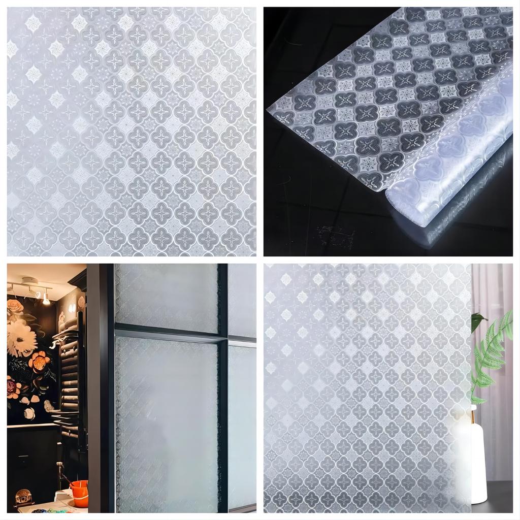 Пленка для защиты окон Матовая пленка для окон Статическая пленка УФ-блокирующая Съемные пленки для окон Непрозрачные покрытия для окон для дома