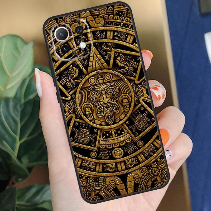Чехол с календарем Майя для Xiaomi 15T 14T 13T Pro 14 15 Ultra 17 Pro Max POCO X7 F8 Pro X5 X6 F5 F6 F7 Чехол