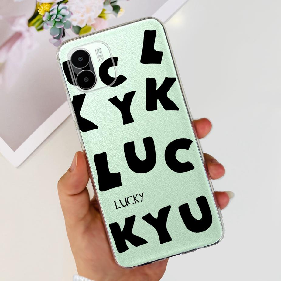 For Xiaomi Redmi A2 Case Redmi A2+ Cute Dinosaur Cartoon Back Cover Phone Cases For Redmi A2 Plus A2+ RedmiA2 Soft Fundas Bumper