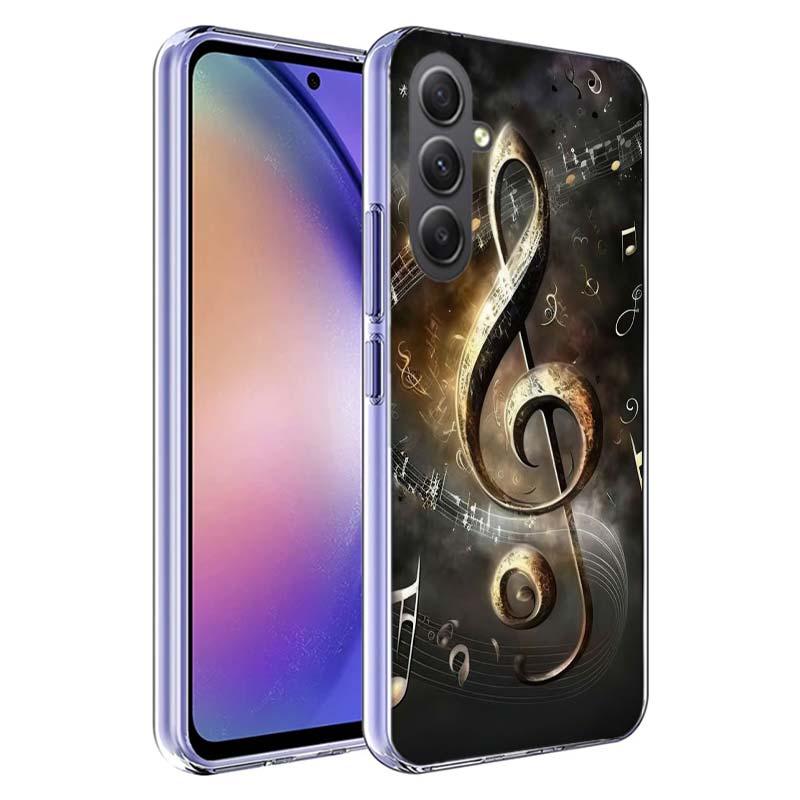 Музыкальный чехол для телефона с клавишами пианино Для Samsung A70 A50S A40 A30 A20E A16 A26 A36 A56 A17 Galaxy Note 20 10 9 8 A71 A51 A41 A31 A21S A