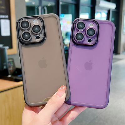Мягкий прозрачный силиконовый чехол для iPhone Air 17 16 14 15 Pro 13 12 Pro Max Защита объектива камеры Ударопрочный прозрачный чехол для телефона