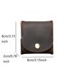 Genuine Leather Coin Purse Men Wallet Vintage Buckle Wallet Mini Wallet