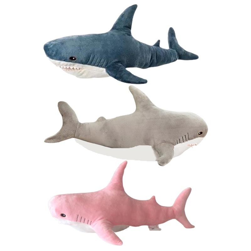 Реалистичная 3D Мягкая Игрушка Подушка Акула Для Декора И Детского Подарка