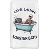 Halloween Gothic Skull Kitchen Towels Gothic Skull Decorative Waffle Weave Kitchen Towels, Hand Tea Towel for Kitchen Bathroom (16×24 Inches)