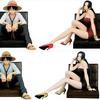 12cm One Piece Boa Hancock Monkey D Luffy Modelling Action Tigure Toys Collection Doll Gift