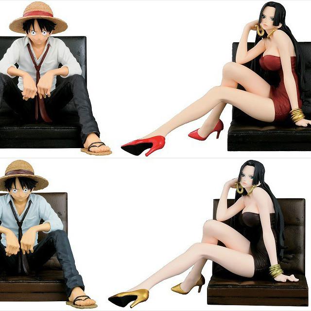 12cm One Piece Boa Hancock Monkey D Luffy Modelling Action Tigure Toys Collection Doll Gift