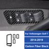 Real Carbon Fiber For Volkswagen Golf 7 2014-2019 Car Door Window Lift Button Switch Panel Frame Sticker Interior Accessories