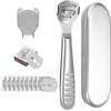 Portable Stainless Steel Foot Scraper Foot Care Tool Dead Skin Remover Scraper for Travel